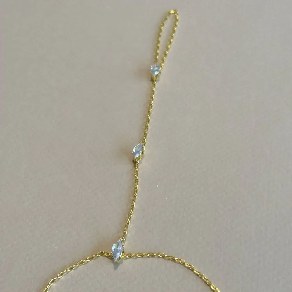 Diamond Hand Chain Bracelet #1527 - Picture 4 of 4